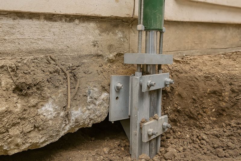 Helical Piers Installation